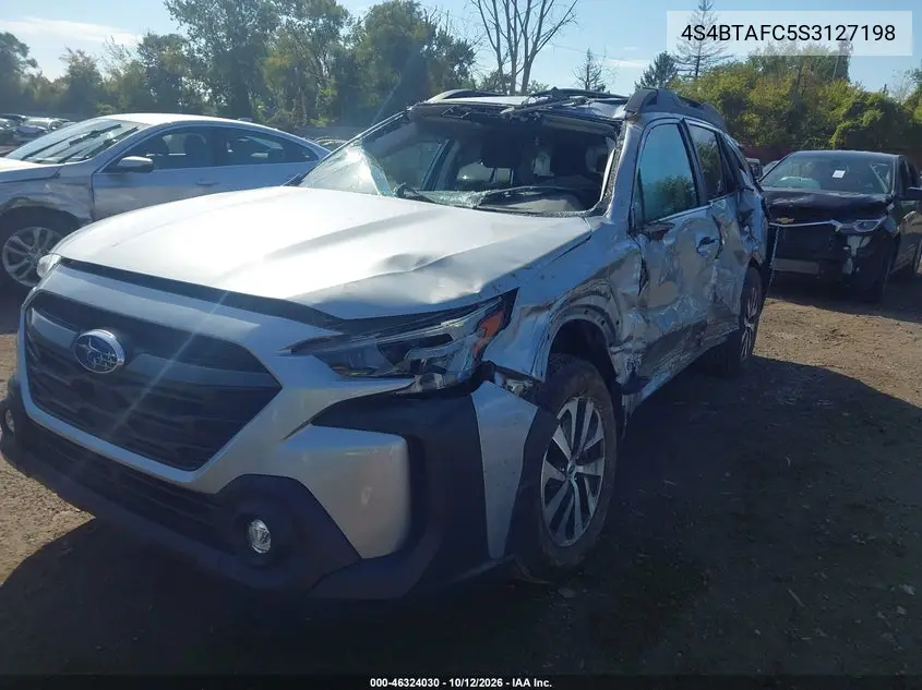 2025 SUBARU OUTBACK VIN 4S4BTAFC5S3127198 — фото 2
