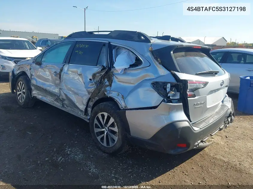 2025 SUBARU OUTBACK VIN 4S4BTAFC5S3127198 — фото 3