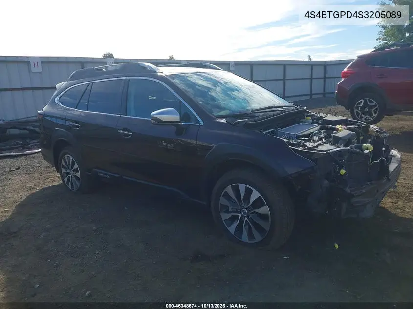 SUBARU OUTBACK 2025, VIN 4S4BTGPD4S3205089