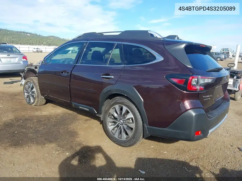 2025 SUBARU OUTBACK VIN 4S4BTGPD4S3205089 — фото 3
