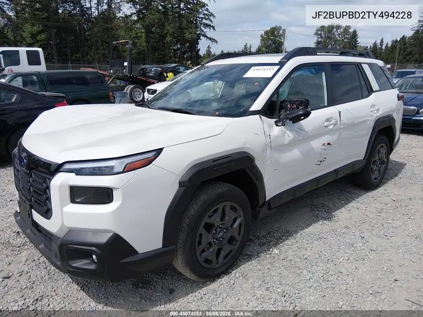 2026 SUBARU OUTBACK VIN JF2BUPBD2TY494228 — фото 2