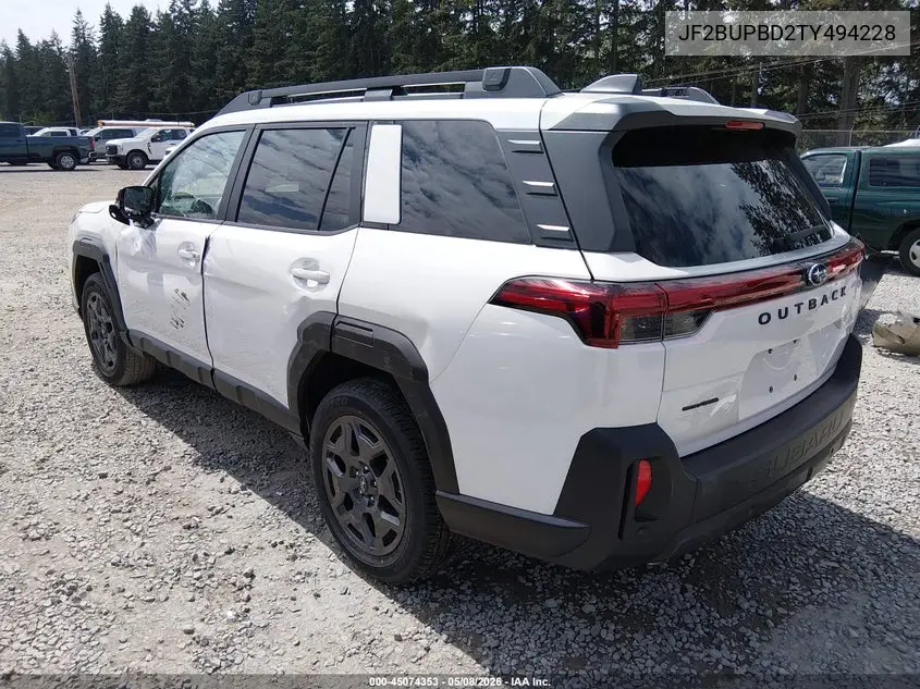 2026 SUBARU OUTBACK VIN JF2BUPBD2TY494228 — фото 3