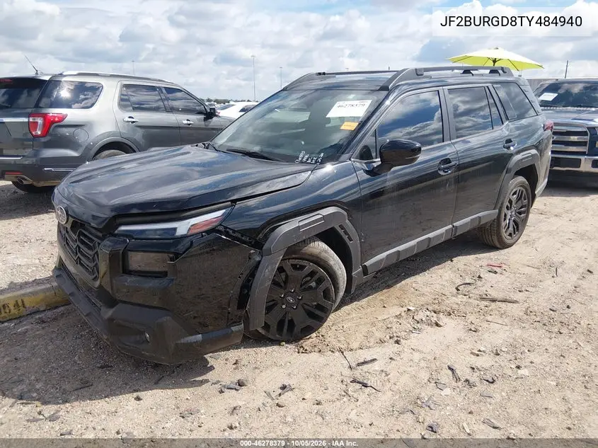 2026 SUBARU OUTBACK VIN JF2BURGD8TY484940 — фото 2