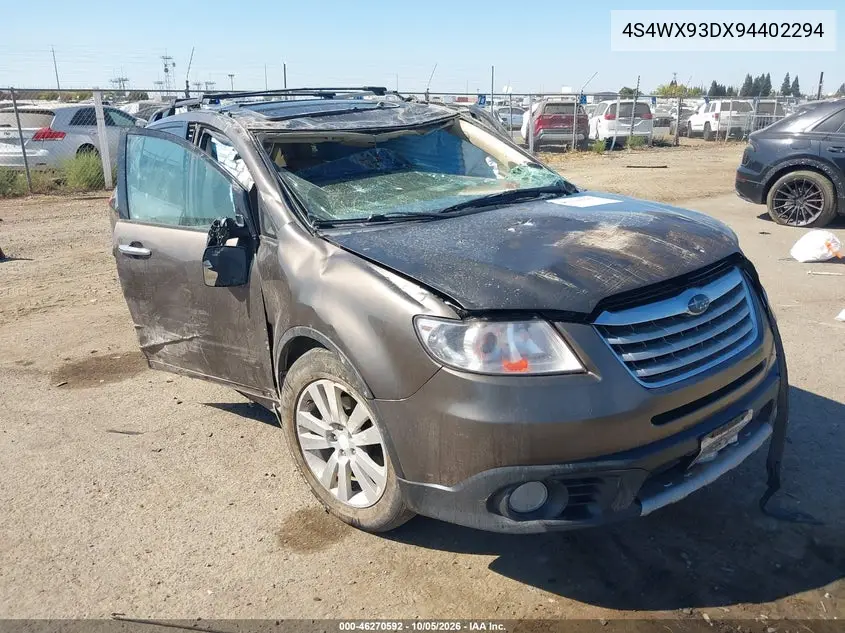 SUBARU TRIBECA 2009, VIN 4S4WX93DX94402294