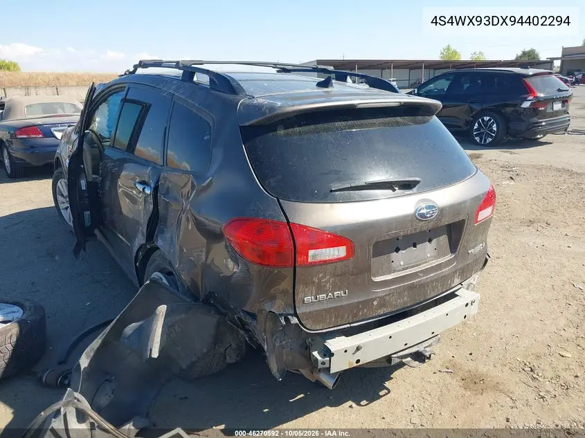 2009 SUBARU TRIBECA VIN 4S4WX93DX94402294 — фото 3