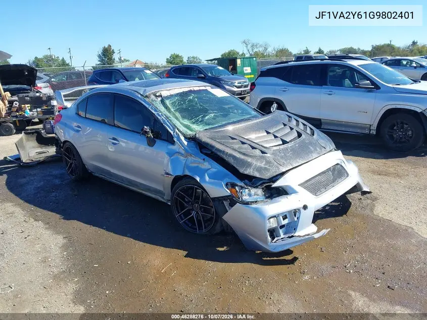 SUBARU WRX STI 2016, VIN JF1VA2Y61G9802401