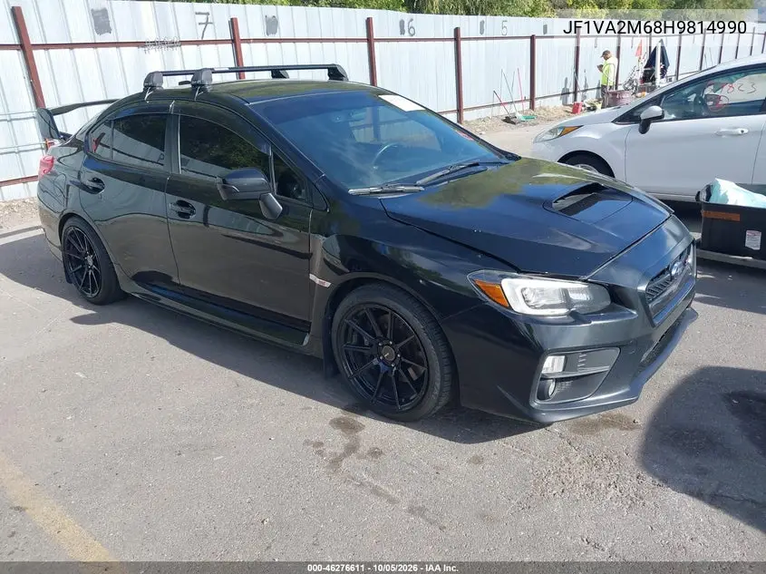 SUBARU WRX STI 2017, VIN JF1VA2M68H9814990