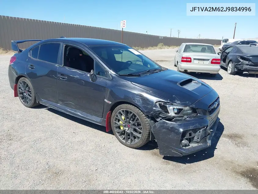 SUBARU WRX STI 2018, VIN JF1VA2M62J9834996