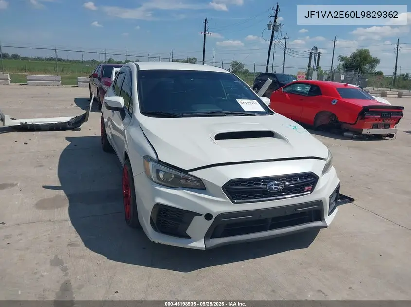 SUBARU WRX STI 2020, VIN JF1VA2E60L9829362