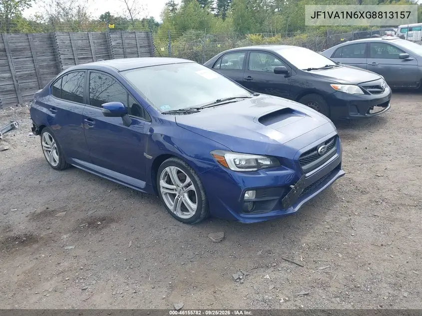 SUBARU WRX 2016, VIN JF1VA1N6XG8813157