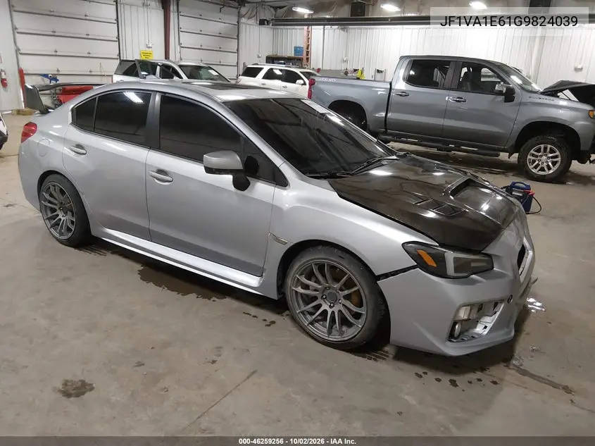 SUBARU WRX 2016, VIN JF1VA1E61G9824039