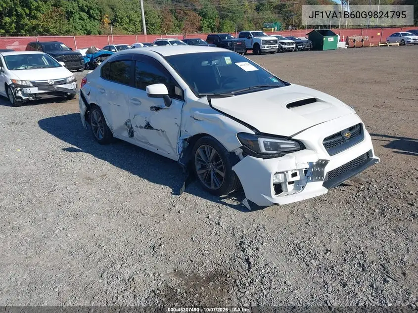 SUBARU WRX 2016, VIN JF1VA1B60G9824795