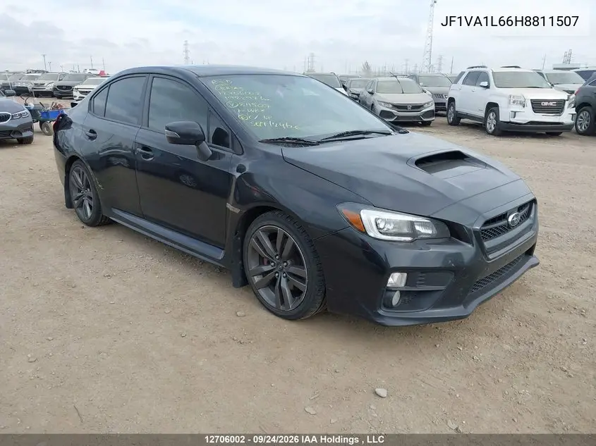 SUBARU WRX 2017, VIN JF1VA1L66H8811507