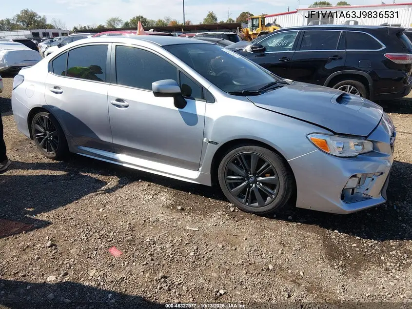 SUBARU WRX 2018, VIN JF1VA1A63J9836531
