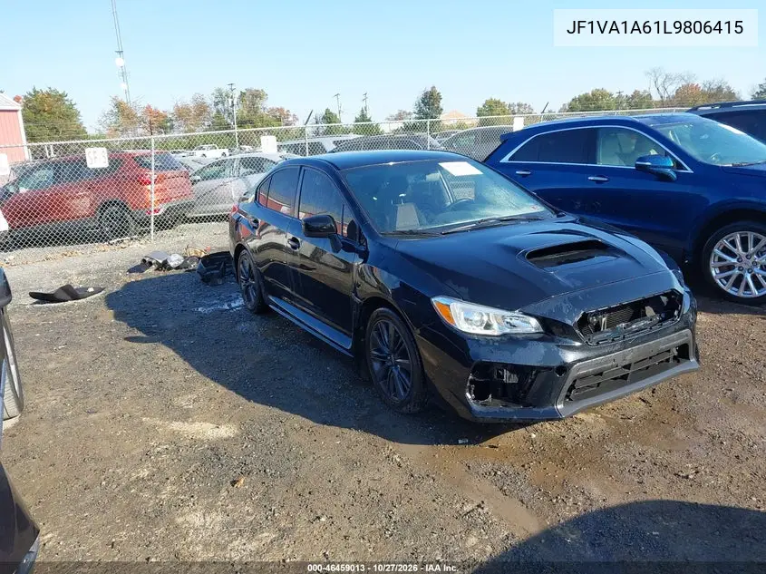 SUBARU WRX 2020, VIN JF1VA1A61L9806415