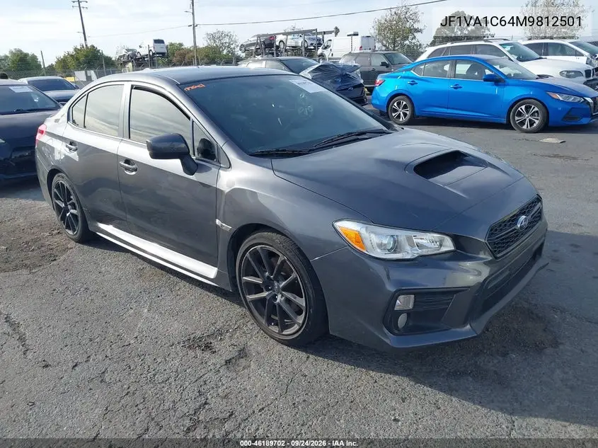 SUBARU WRX 2021, VIN JF1VA1C64M9812501