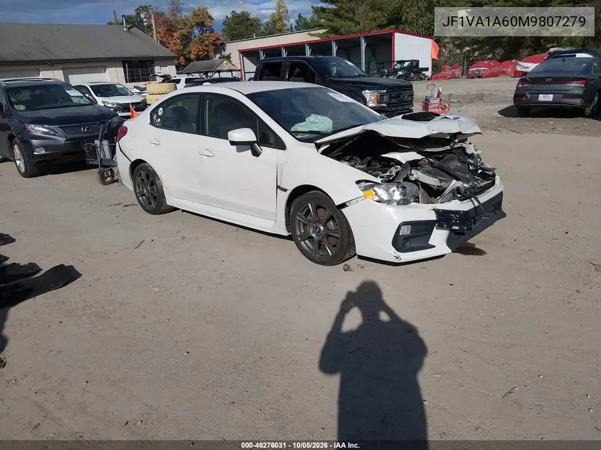 SUBARU WRX 2021, VIN JF1VA1A60M9807279