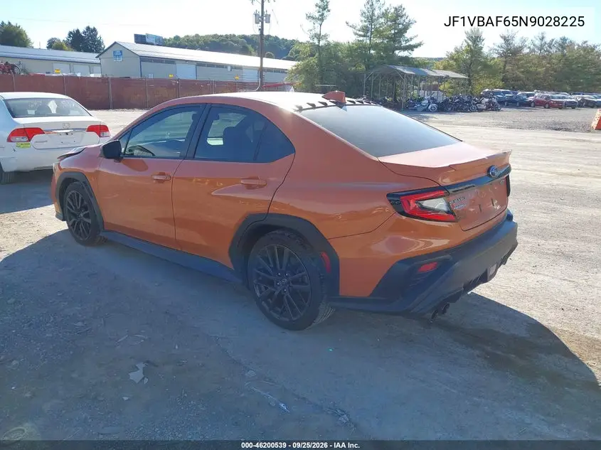 2022 SUBARU WRX VIN JF1VBAF65N9028225 — фото 3