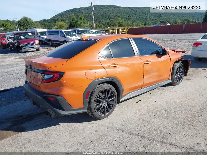 2022 SUBARU WRX VIN JF1VBAF65N9028225 — фото 4