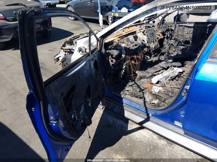 2022 SUBARU WRX VIN JF1VBAN64N8030023 — фото 5