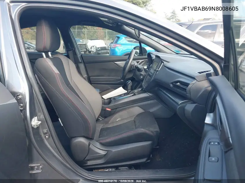 2022 SUBARU WRX VIN JF1VBAB69N8008605 — фото 5