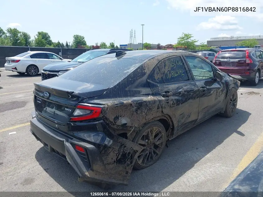 2023 SUBARU WRX VIN JF1VBAN60P8816842 — фото 4