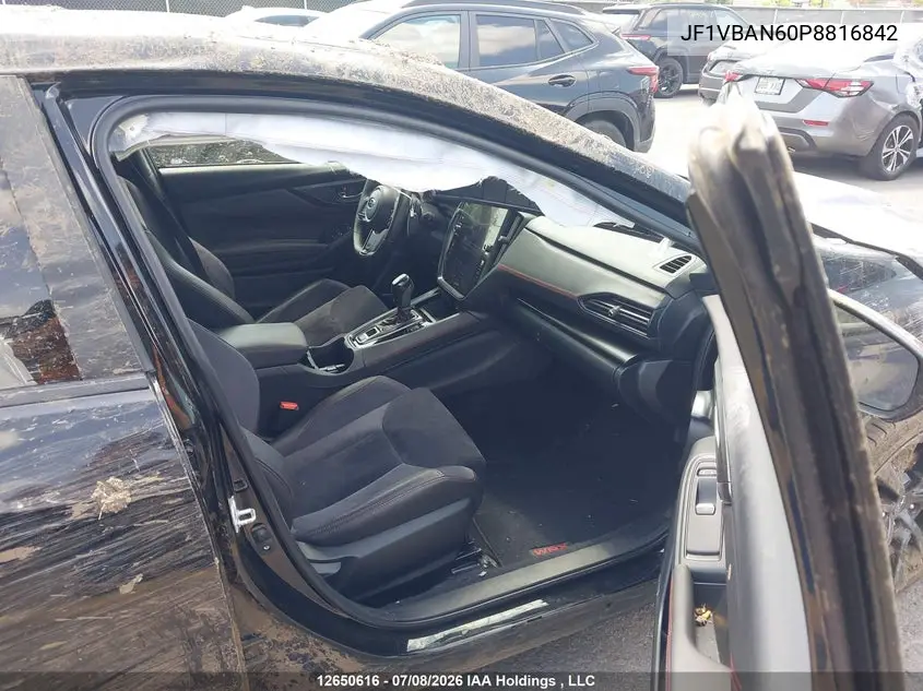 2023 SUBARU WRX VIN JF1VBAN60P8816842 — фото 5