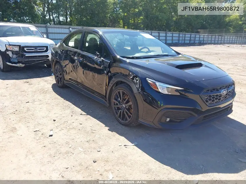 SUBARU WRX 2024, VIN JF1VBAH65R9800872