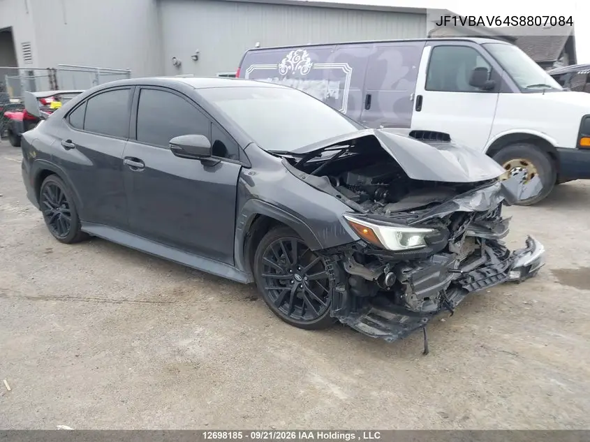 SUBARU WRX 2025, VIN JF1VBAV64S8807084