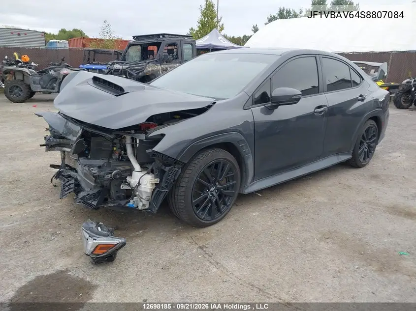 2025 SUBARU WRX VIN JF1VBAV64S8807084 — фото 2