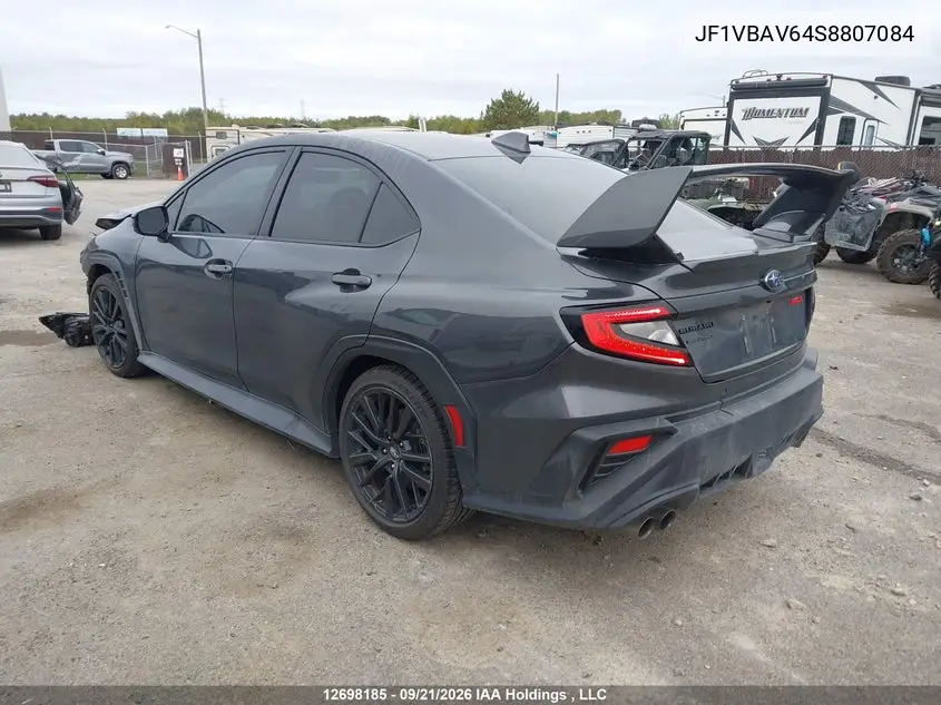 2025 SUBARU WRX VIN JF1VBAV64S8807084 — фото 3