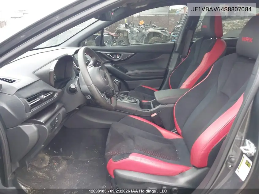 2025 SUBARU WRX VIN JF1VBAV64S8807084 — фото 5