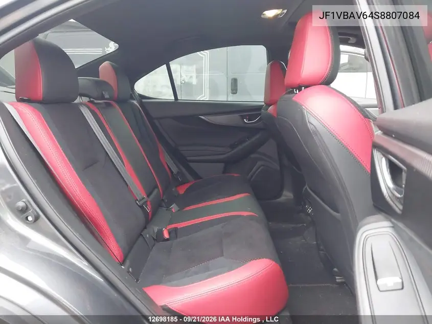 2025 SUBARU WRX VIN JF1VBAV64S8807084 — фото 8
