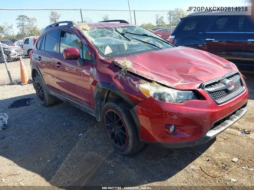 SUBARU XV 2013, VIN JF2GPAKCXD2814918