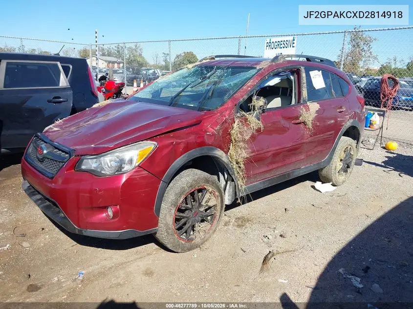 2013 SUBARU XV VIN JF2GPAKCXD2814918 — фото 2