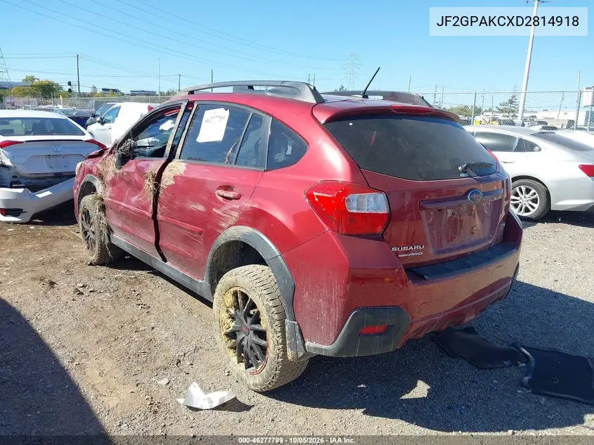 2013 SUBARU XV VIN JF2GPAKCXD2814918 — фото 3