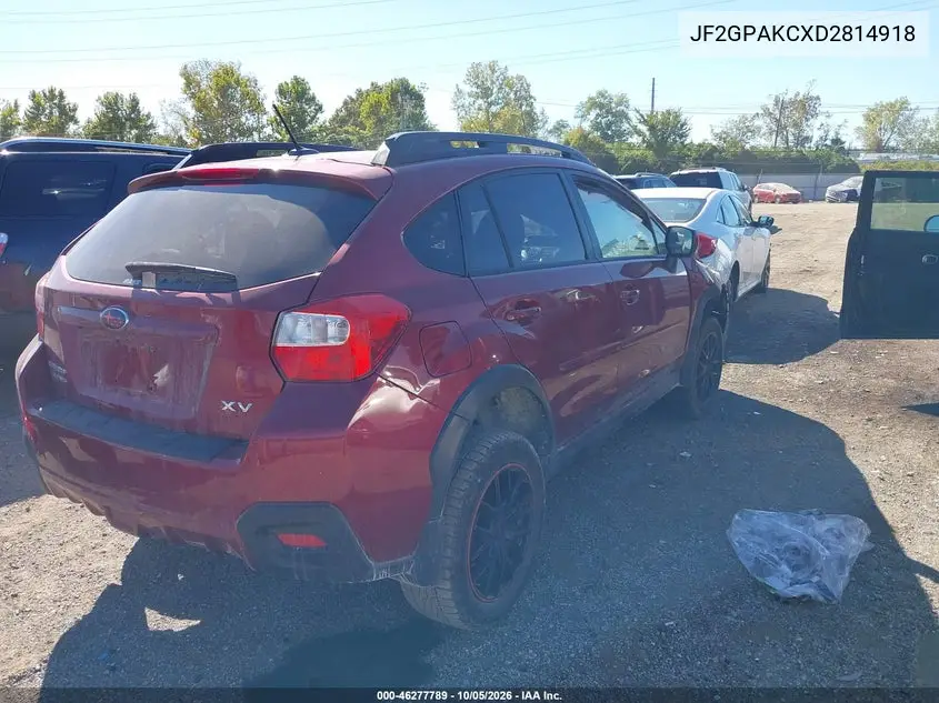 2013 SUBARU XV VIN JF2GPAKCXD2814918 — фото 4
