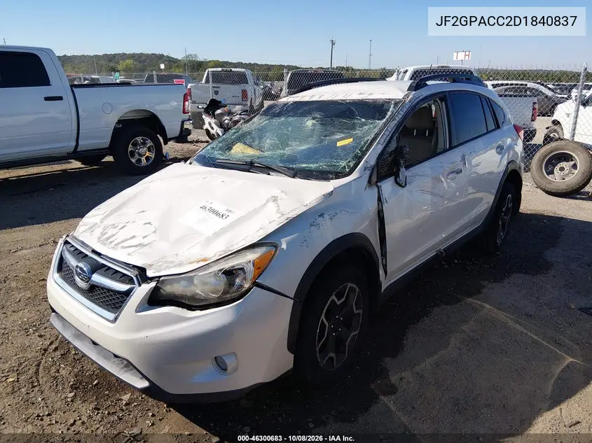 2013 SUBARU XV VIN JF2GPACC2D1840837 — фото 2