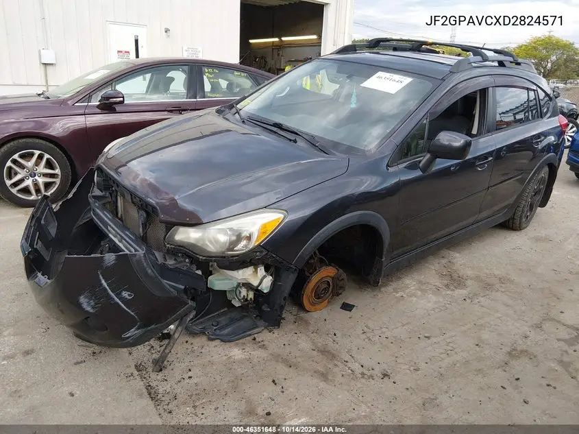 2013 SUBARU XV VIN JF2GPAVCXD2824571 — фото 2
