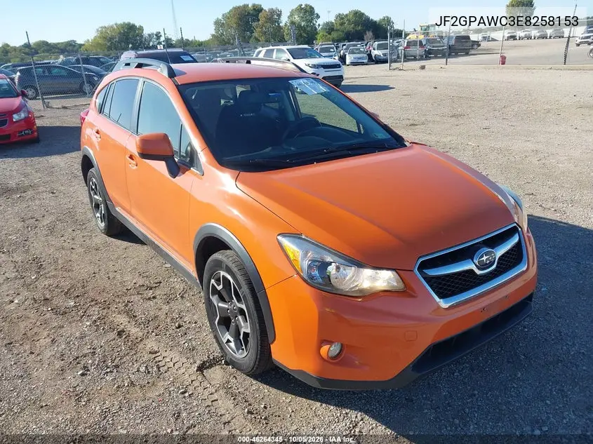 SUBARU XV 2014, VIN JF2GPAWC3E8258153