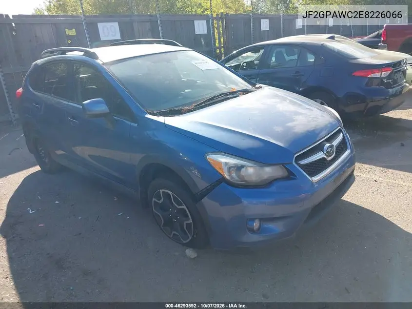 SUBARU XV 2014, VIN JF2GPAWC2E8226066