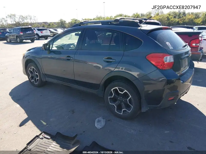 2014 SUBARU XV VIN JF2GPACCXE8207947 — фото 3