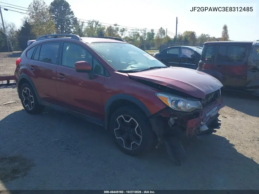 SUBARU XV 2014, VIN JF2GPAWC3E8312485
