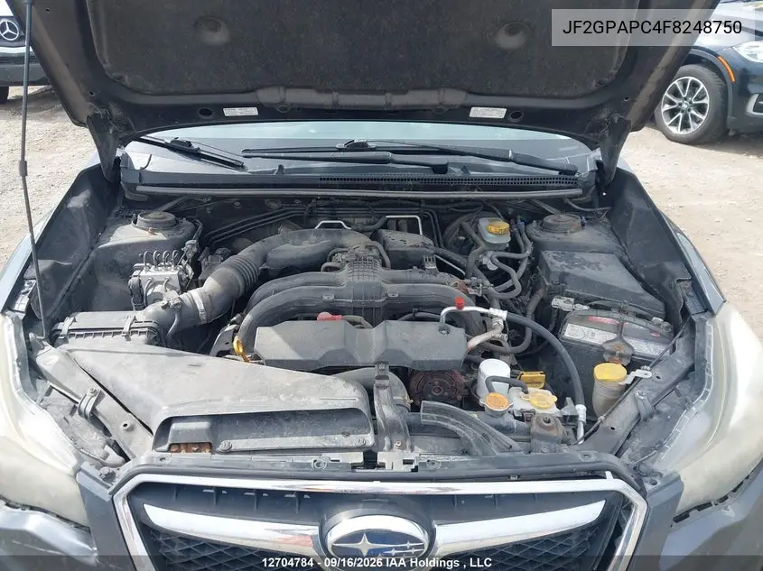 2015 SUBARU XV VIN JF2GPAPC4F8248750 — фото 10