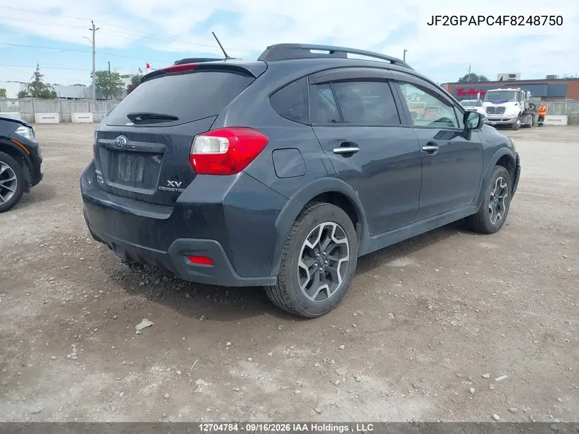 2015 SUBARU XV VIN JF2GPAPC4F8248750 — фото 4