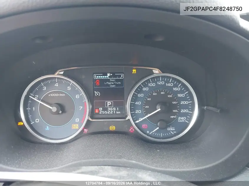2015 SUBARU XV VIN JF2GPAPC4F8248750 — фото 7