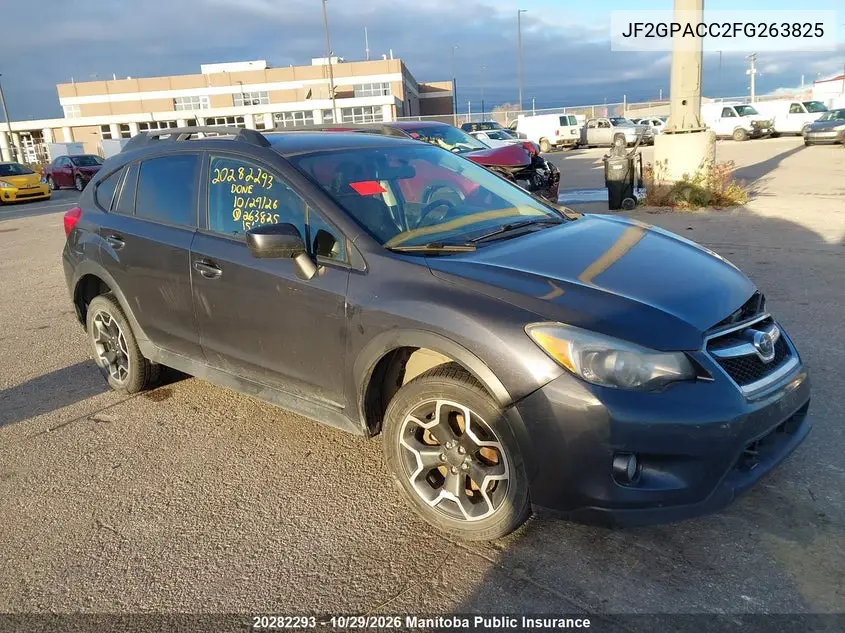 SUBARU XV 2015, VIN JF2GPACC2FG263825