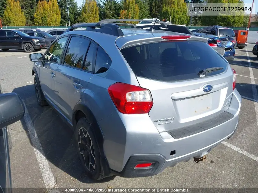 2015 SUBARU XV VIN JF2GPACC3F8229984 — фото 3