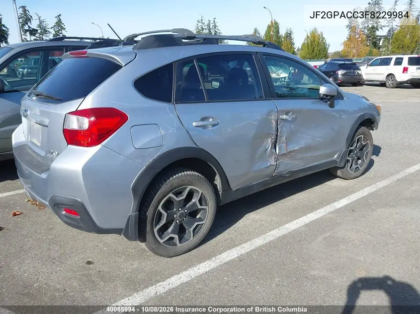 2015 SUBARU XV VIN JF2GPACC3F8229984 — фото 4