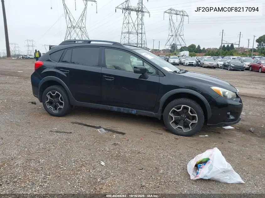SUBARU XV 2015, VIN JF2GPAMC0F8217094